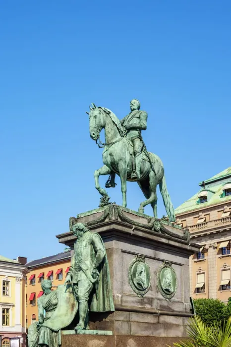 Framed Print : King Gustav II Adolf Monument, Stockholm, Stockholm County, Sweden