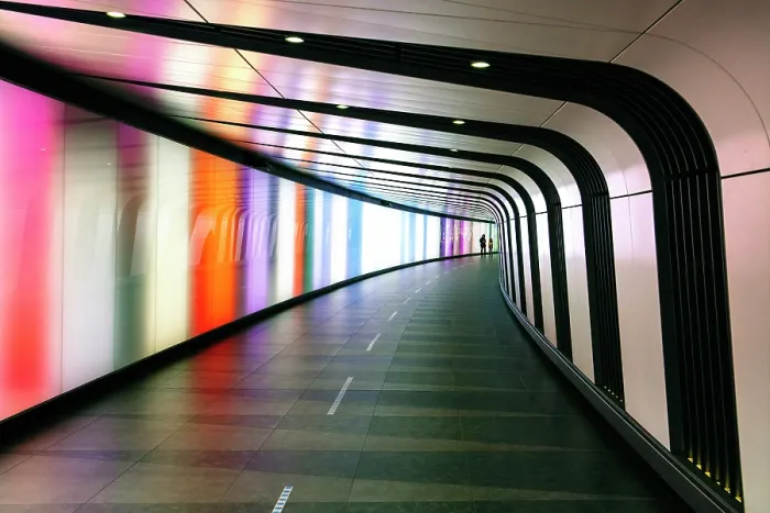 Framed Print : King's Cross Tunnel (The Rainbow Tunnel), King's Cross, London, England Framed Print : King's Cross Tunnel (The Rainbow Tunnel), King's Cross, London, England