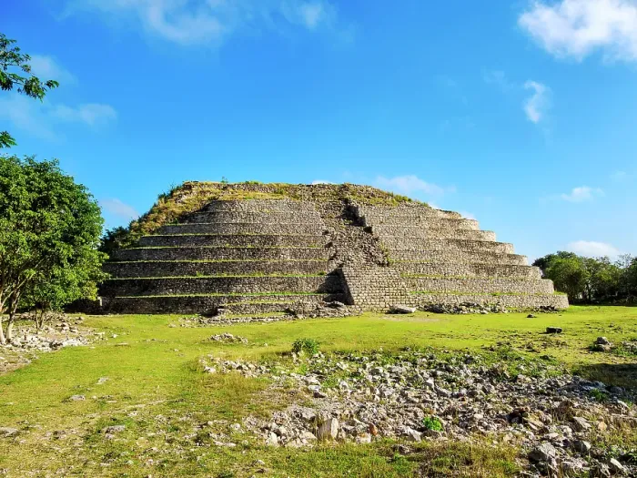 Framed Print : Kinich Kak Moo Mayan Pyramid, Izamal, Yucatan State, Mexico