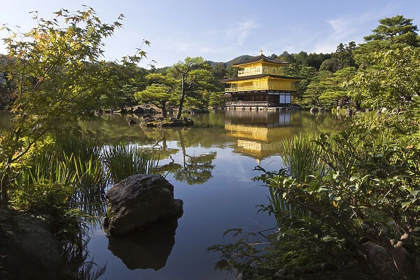 Kinkaku-Ji temple, the golden pavilion, in Kyoto, Japan