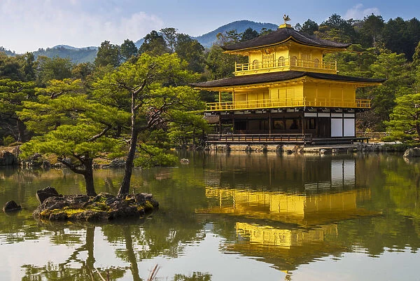 Kinkaku-ji or Temple of the Golden Pavilion, Kyoto, Japan