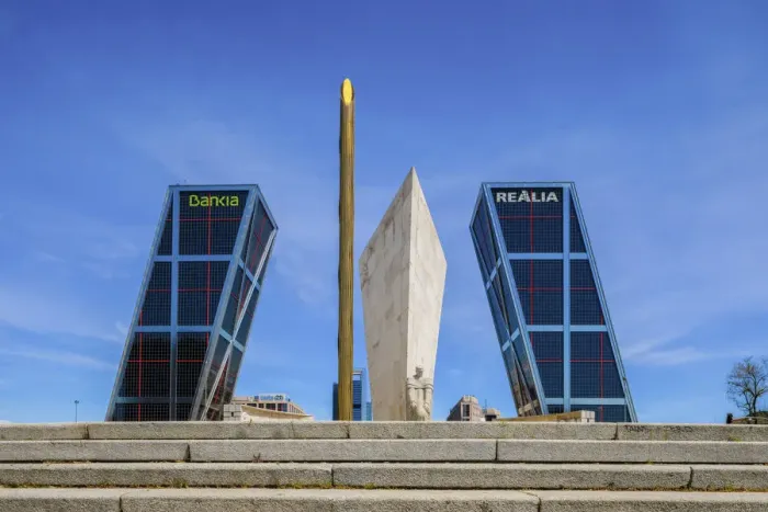 Framed Print : Kio Towers at the Plaza De Castilla, Madrid, Spain Framed Print : Kio Towers at the Plaza De Castilla, Madrid, Spain