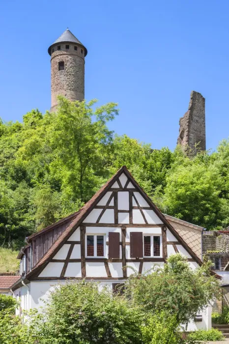 Framed Print : Kirkel castle ruin, Saarland, Germany Framed Print : Kirkel castle ruin, Saarland, Germany