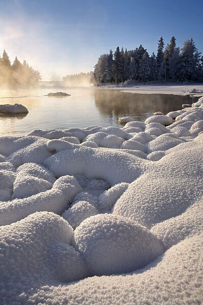 Kiveskoski River in WInter, Kuusamo, Finland