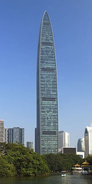 KK100 (KingKey 100) skyscraper, Shenzhen, Guangdong, China