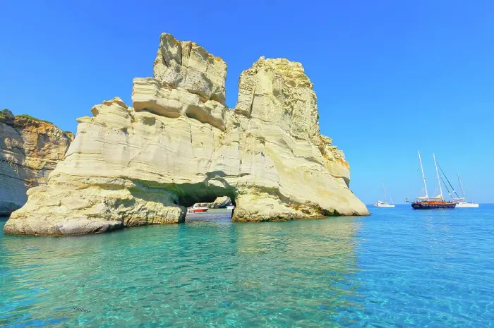 Framed Print : Kleftiko rock formations, Kleftiko, Milos Island, Cyclades Islands, Greece Framed Print : Kleftiko rock formations, Kleftiko, Milos Island, Cyclades Islands, Greece