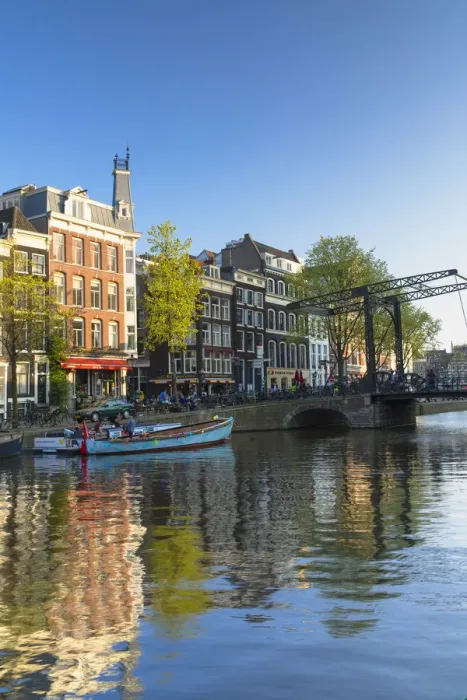 Framed Print : Kloveniersburgwal canal, Amsterdam, Netherlands Framed Print : Kloveniersburgwal canal, Amsterdam, Netherlands