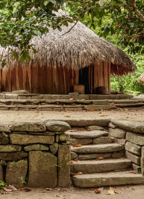 Framed Print : Kogi Hut, Pueblito Chairama, Tayrona National Natural Park, Magdalena Department Framed Print : Kogi Hut, Pueblito Chairama, Tayrona National Natural Park, Magdalena Department