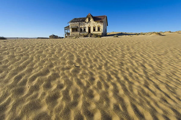 Kolmanskop, Southern Namibia, Africa. Old abandoned mining towns houses with