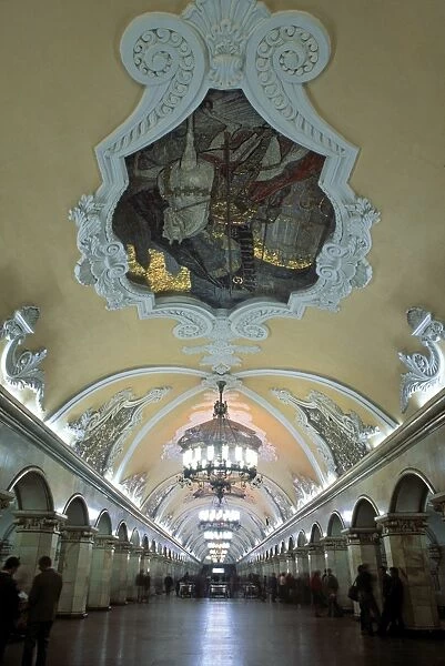 Komsomolskaja metro, Moscow, Russia