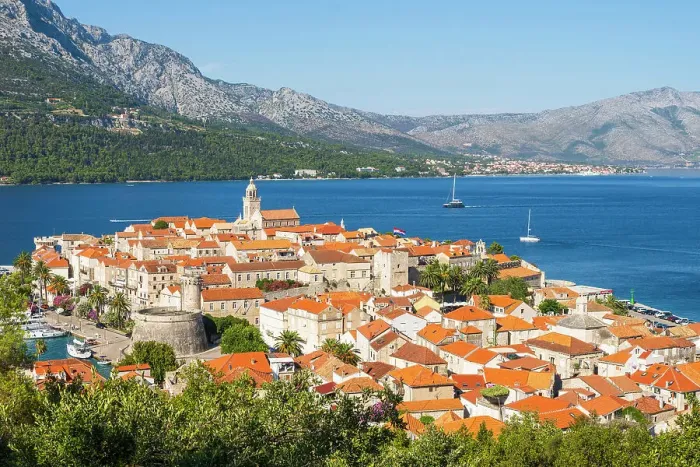 Framed Print : Korcula Old Town. Korcula, Dalmatia, Croatia Framed Print : Korcula Old Town. Korcula, Dalmatia, Croatia