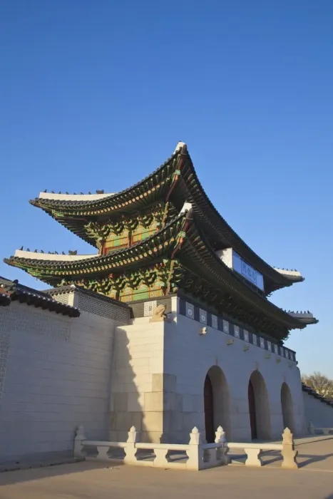 Framed Print : Korea, Seoul, Gyeongbokgung Palace, Gwanghwamun - the main gate of the Palace Framed Print : Korea, Seoul, Gyeongbokgung Palace, Gwanghwamun - the main gate of the Palace
