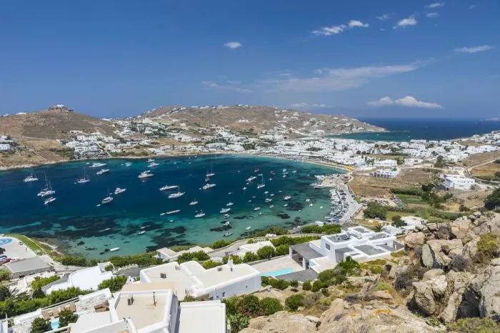 Framed Print : Korfos Beach, Mykonos, Cyclade Islands, Greece