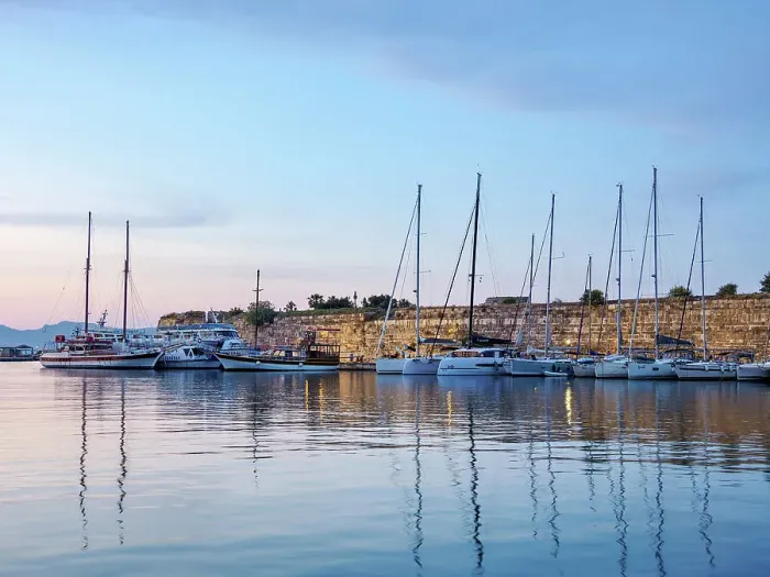 Framed Print : Kos Town Harbour and Nerantzia Castle at dusk, Kos Island, Dodecanese, Greece Framed Print : Kos Town Harbour and Nerantzia Castle at dusk, Kos Island, Dodecanese, Greece