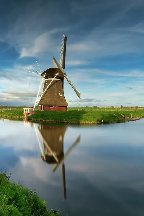 Framed Print : Krimstermolen Mill, Groningen, Holland, Netherlands Framed Print : Krimstermolen Mill, Groningen, Holland, Netherlands