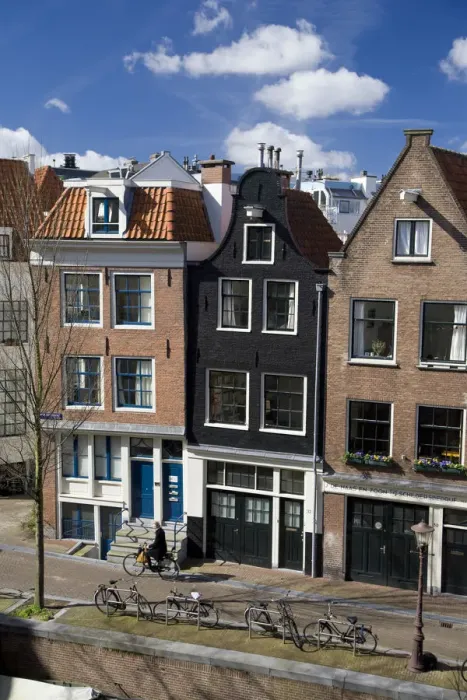Framed Print : Kromboomsloot street and canal, Amsterdam, Holland Framed Print : Kromboomsloot street and canal, Amsterdam, Holland