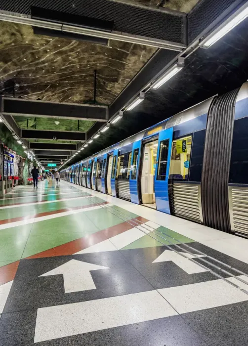 Framed Print : Kungstradgarden metro station, Stockholm, Stockholm County, Sweden
