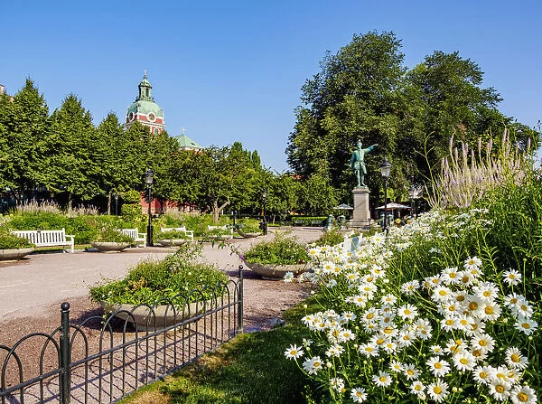 Kungstradgarden Park and St. Jacobs Church, Stockholm, Stockholm County, Sweden