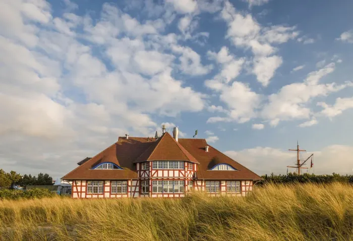 Framed Print : Kurhaus in the dunes in Zingst, Mecklenburg-Western Pomerania, Northern Germany, Germany Framed Print : Kurhaus in the dunes in Zingst, Mecklenburg-Western Pomerania, Northern Germany, Germany