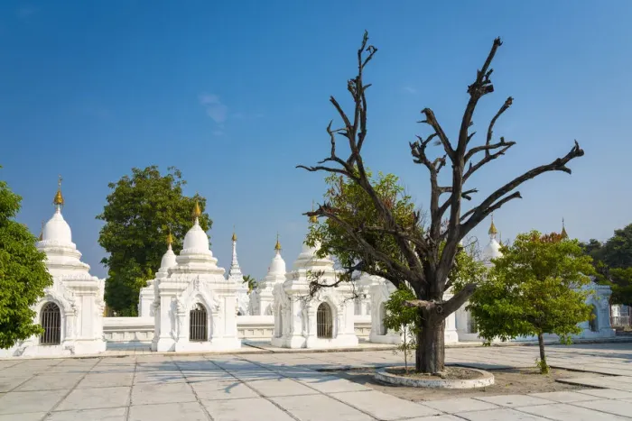 Framed Print : Kuthodaw Pagoda against sky on sunny day, Mandalay, Mandalay Region, Myanmar Framed Print : Kuthodaw Pagoda against sky on sunny day, Mandalay, Mandalay Region, Myanmar