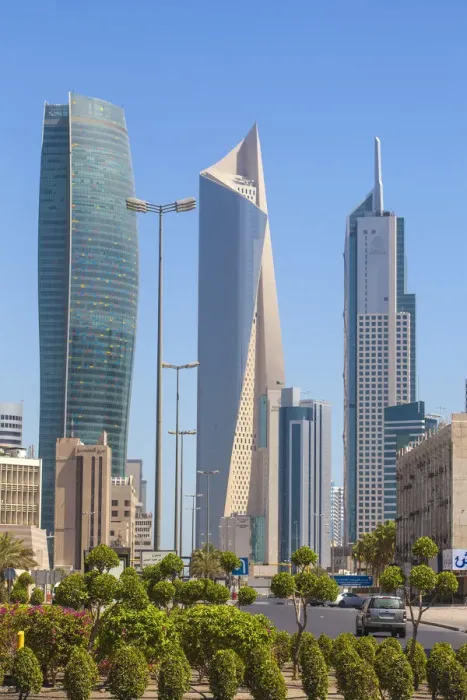 Framed Print : Kuwait, Kuwait City, City center buildings Framed Print : Kuwait, Kuwait City, City center buildings