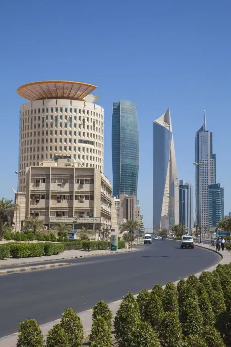 Framed Print : Kuwait, Kuwait City, City center buildings Framed Print : Kuwait, Kuwait City, City center buildings