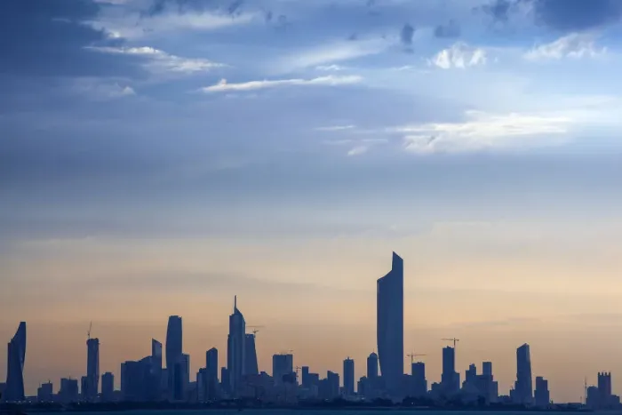 Framed Print : Kuwait, Kuwait City, Salmiya, Arabian Gulf and City skyline looking towards Al Hamra Framed Print : Kuwait, Kuwait City, Salmiya, Arabian Gulf and City skyline looking towards Al Hamra