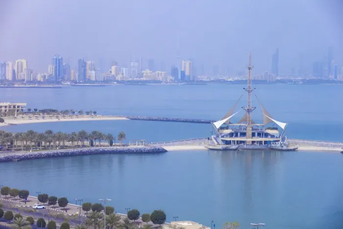 Framed Print : Kuwait, Kuwait City, Salmiya, Marina Waves Leisure complex - a three-storey leisure Framed Print : Kuwait, Kuwait City, Salmiya, Marina Waves Leisure complex - a three-storey leisure
