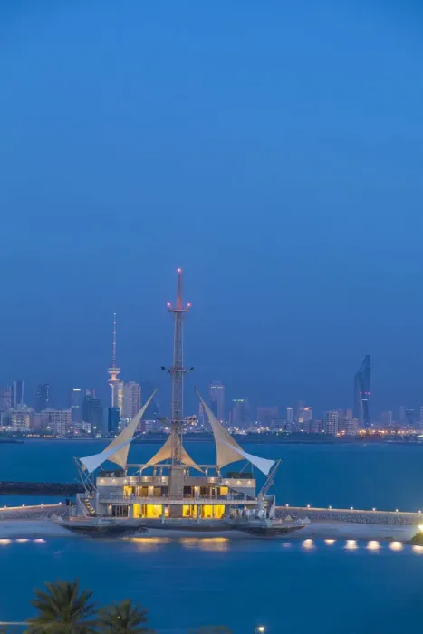 Framed Print : Kuwait, Kuwait City, Salmiya, Marina Waves Leisure complex - a three-storey leisure