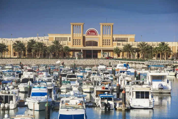 Framed Print : Kuwait, Kuwait City, Souk Shark Shopping Center and Marina