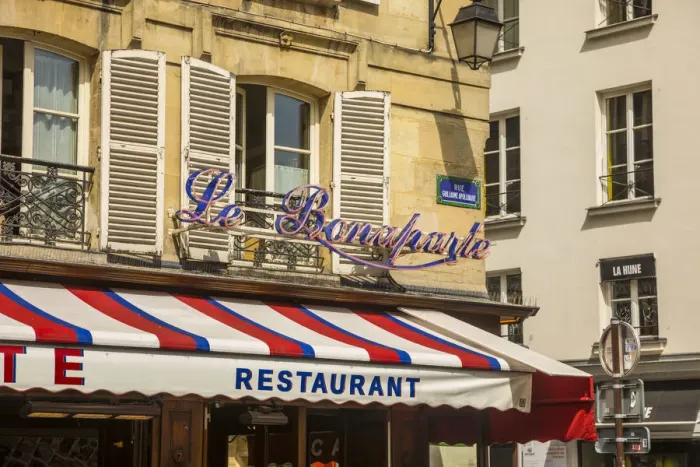 Framed Print : La Bonaparte cafe, Boulevard St Germain, Rive Gauche, Paris, France Framed Print : La Bonaparte cafe, Boulevard St Germain, Rive Gauche, Paris, France