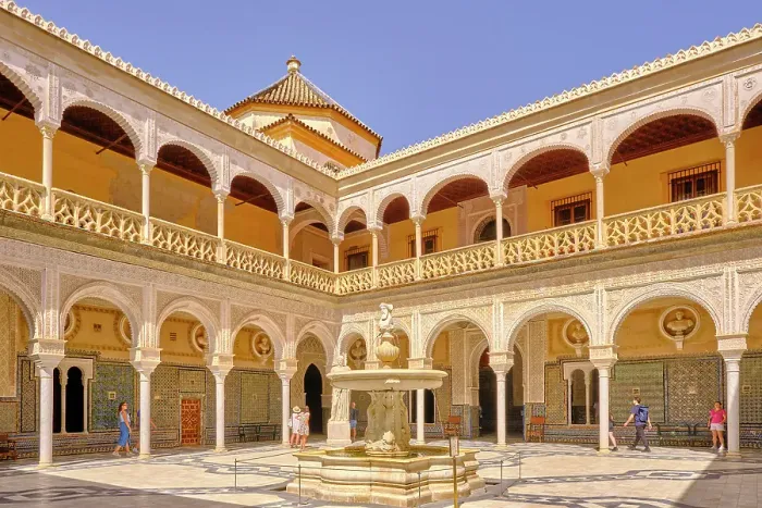 Framed Print : La Casa de Pilatos (Pilate's House) is an Andalusian palace which the residence of the Dukes of Medinaceli. It is considered the typical Andalusian palace. Seville, Andalusia. Spain Framed Print : La Casa de Pilatos (Pilate's House) is an Andalusian palace which the residence of the Dukes of Medinaceli. It is considered the typical Andalusian palace. Seville, Andalusia. Spain