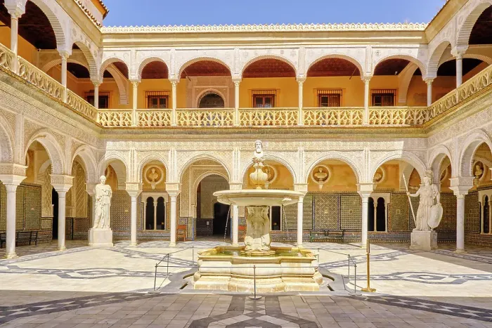 Framed Print : La Casa de Pilatos (Pilate's House) is an Andalusian palace which the residence of the Dukes of Medinaceli. It is considered the typical Andalusian palace. Seville, Andalusia. Spain Framed Print : La Casa de Pilatos (Pilate's House) is an Andalusian palace which the residence of the Dukes of Medinaceli. It is considered the typical Andalusian palace. Seville, Andalusia. Spain