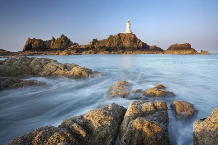 Framed Print : La Corbiere Lighthouse, Jersey, Channel Islands, UK Framed Print : La Corbiere Lighthouse, Jersey, Channel Islands, UK