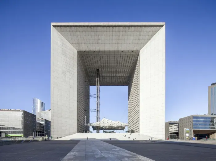 Framed Print : La Grande Arche de la Defense in Paris, Ile-de-France, France Framed Print : La Grande Arche de la Defense in Paris, Ile-de-France, France