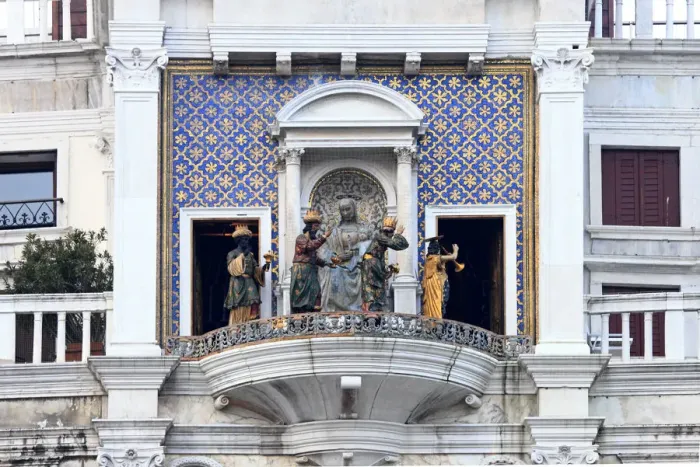 Framed Print : La Processione dei Magi led by an angel with an trumpet cicular the statue of Framed Print : La Processione dei Magi led by an angel with an trumpet cicular the statue of