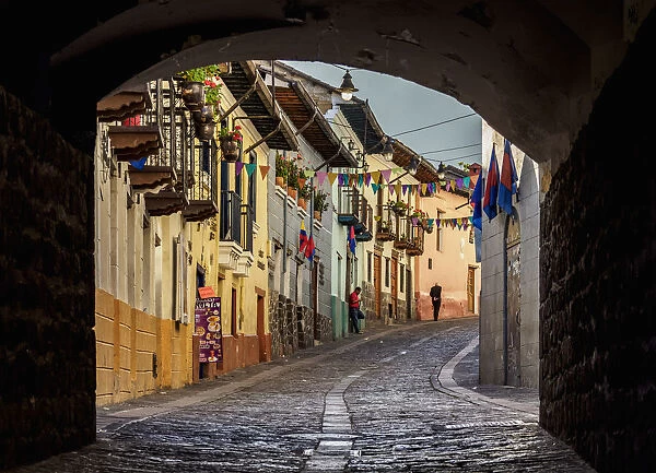 La Ronda Street, Old Town, Quito, Pichincha Province, Ecuador