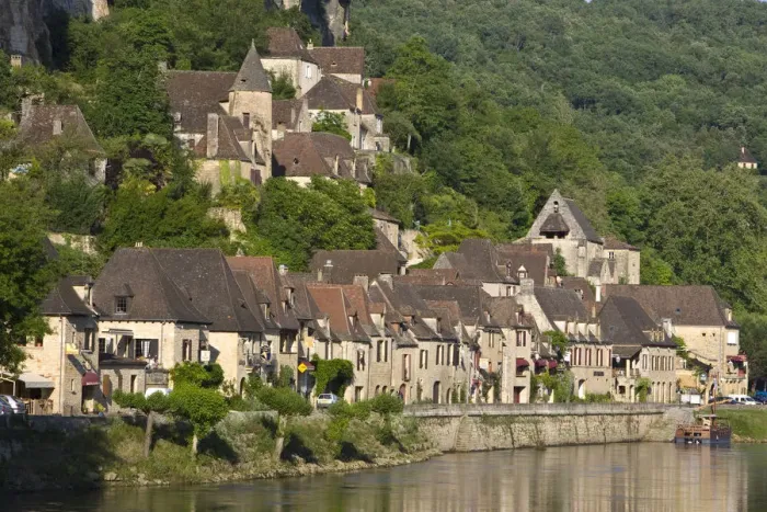 Framed Print : La Roque-Gageac, Dordogne, Aquitaine, France
