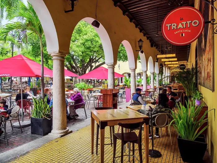 Framed Print : La Tratto Restaurant at the Santa Lucia Park, Merida, Yucatan State, Mexico Framed Print : La Tratto Restaurant at the Santa Lucia Park, Merida, Yucatan State, Mexico