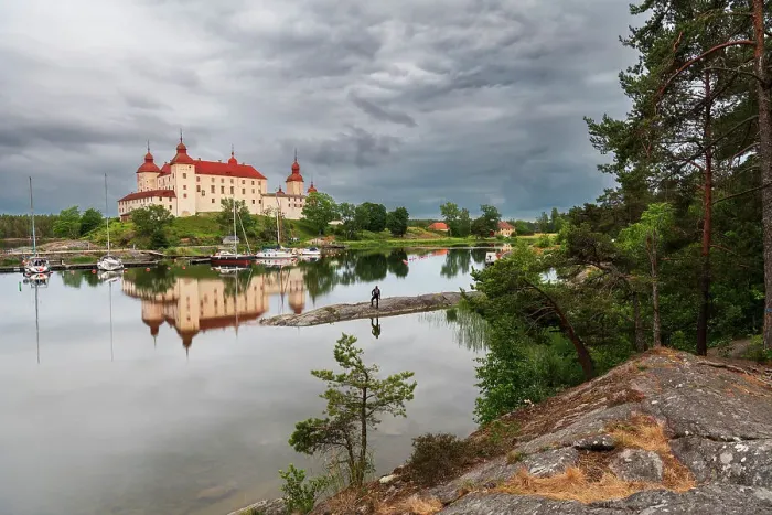 Framed Print : Lacko castle built on the water edge of the lake Vanern, Ostergotlan county, Gotaland region, Sweden Framed Print : Lacko castle built on the water edge of the lake Vanern, Ostergotlan county, Gotaland region, Sweden
