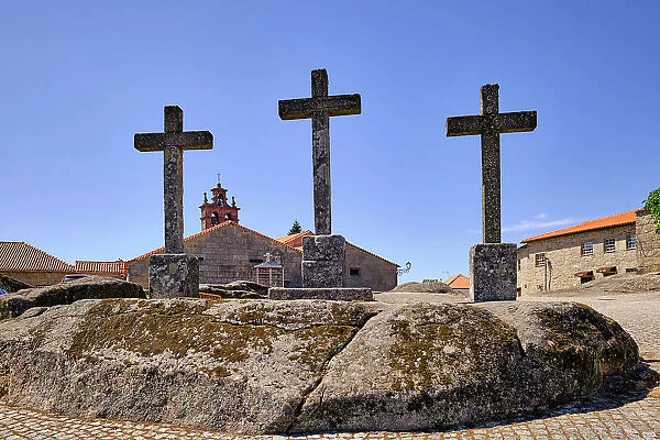 Our Lady of Lapa Sanctuary. Lapa mountain. Beira Alta, Portugal