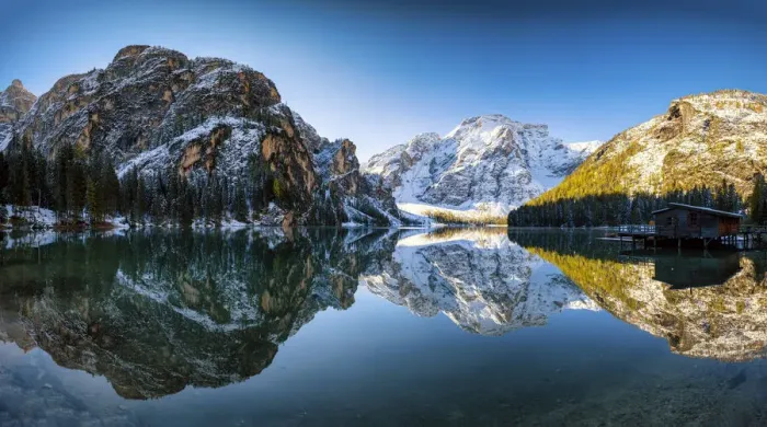 Framed Print : Lago di Braies, South Tyrol, Dolomites, Italy Framed Print : Lago di Braies, South Tyrol, Dolomites, Italy