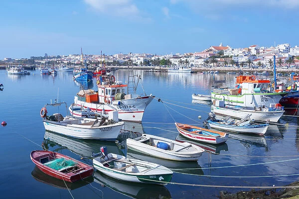 Lagos harbour and town, Lagos, Algarve, Portugal