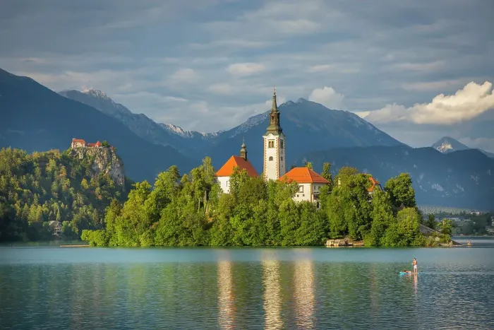 Framed Print : Lake Bled, Upper Carniola region, Slovenia Framed Print : Lake Bled, Upper Carniola region, Slovenia