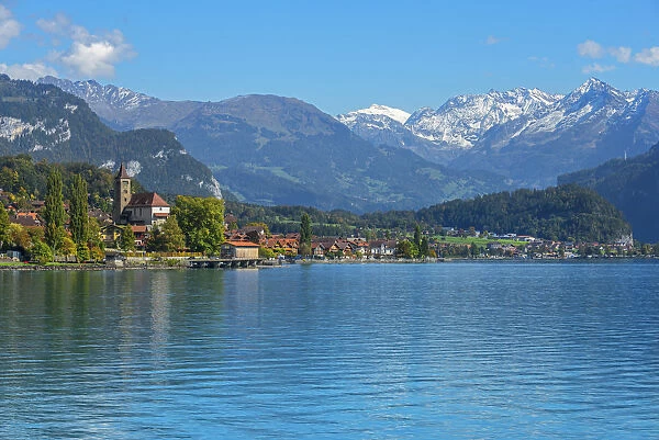 Lake Brienz with Brienz, Berner Oberland, Switzerland