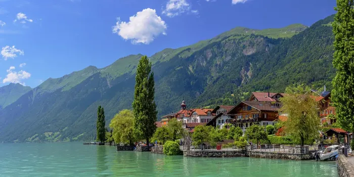 Framed Print : Lake Brienz, Brienz, Switzerland Framed Print : Lake Brienz, Brienz, Switzerland