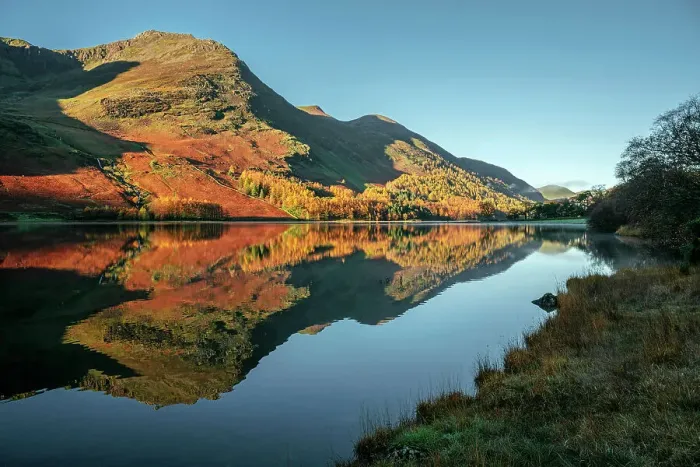 Framed Print : Lake Buttermere at dawn, Lake District, Cumbria, England, UK