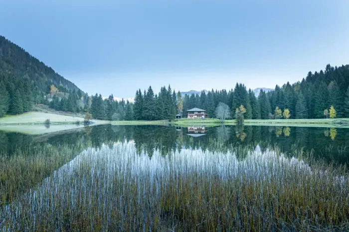 Framed Print : Lake Caprioli at sunrise Europe, Italy, Trentino Alto Adige, Trento district, Sun valley Framed Print : Lake Caprioli at sunrise Europe, Italy, Trentino Alto Adige, Trento district, Sun valley