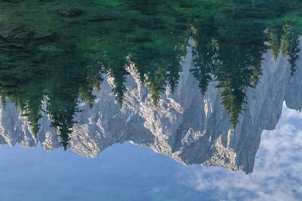 Lake Carezza, Ega valley, Nova Levante, Bolzano province, Dolomites, Trentino Alto Adige
