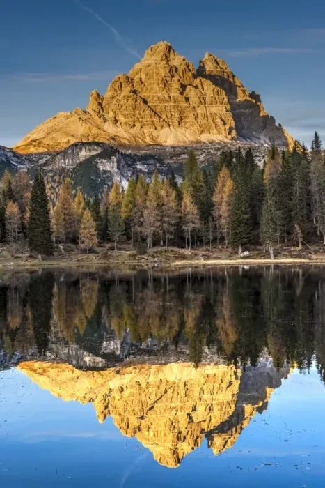 Framed Print : Lake d Antorno with Tre Cime di Lavaredo mountain group reflected in its waters, Misurina Framed Print : Lake d Antorno with Tre Cime di Lavaredo mountain group reflected in its waters, Misurina